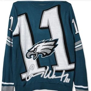 New w/Tag FOCO NFL Philadelphia Eagles Men's Loud Players Sweater Below $100 Ret